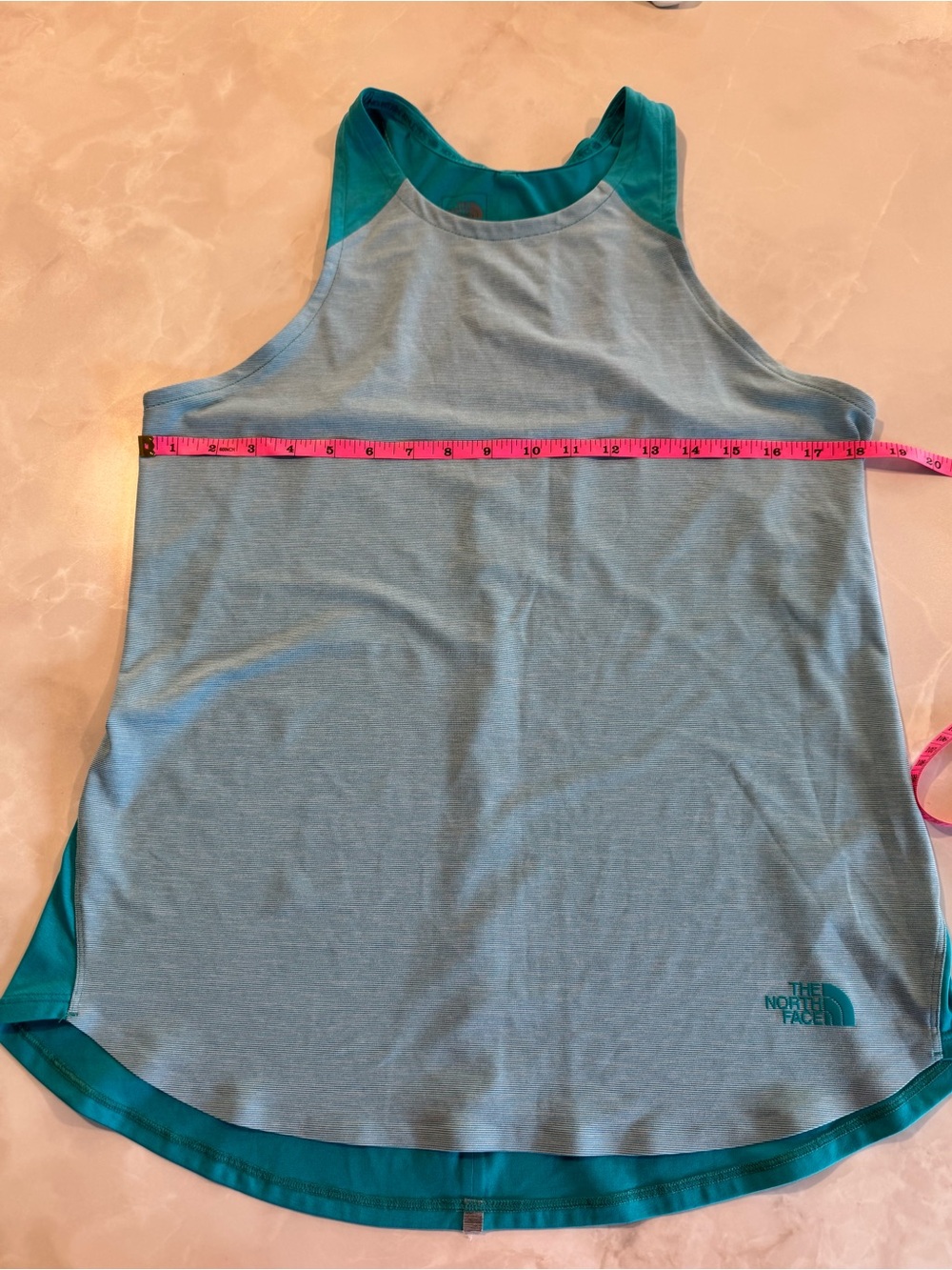 The North Face Blue and Teal Racerback Tank Top